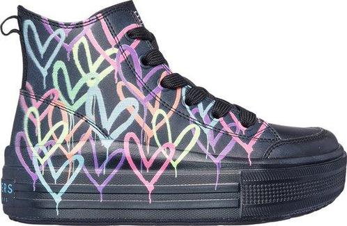 Skechers Hyperlift - Love Daze Meisjes Sneakers - Zwart/Mult, Kinderen en Baby's, Kindermode-accessoires, Nieuw, Verzenden