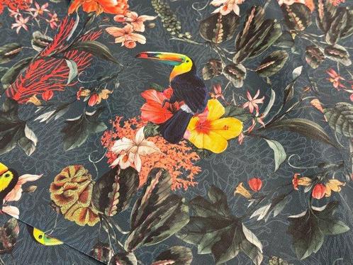 Toekans in de Jungle: Explosie van exotische kleuren -, Antiek en Kunst, Antiek | Kleden en Textiel
