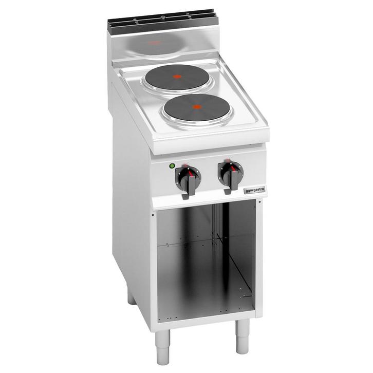 GGM Gastro | Elektrisch fornuis – vrijstaand - 5,2kW - 2 |, Witgoed en Apparatuur, Fornuizen, Inbouw, Verzenden