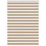 vidaXL Zebra Blind 165x200 cm stofbreedte 160,9 cm polyester, Huis en Inrichting, Verzenden, Nieuw, Bruin