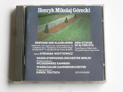 Gorecki - Symphony no. 3 / Teutsch, Woytowicz, Kamirski, Cd's en Dvd's, Cd's | Klassiek, Verzenden