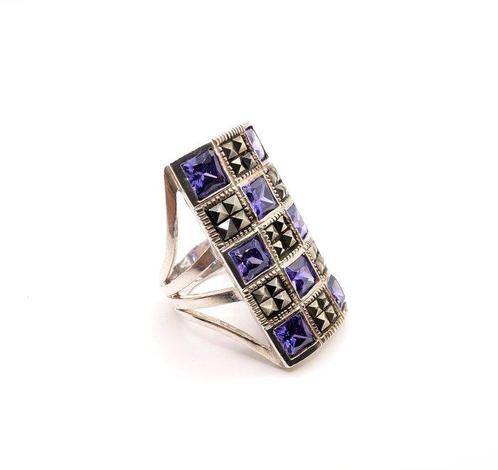 Zonder Minimumprijs - Ring Zilver Amethist, Sieraden, Tassen en Uiterlijk, Ringen