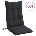 Stoelkussens Zwart, 4 st. - retourdeal - 50% korting!, Tuin en Terras, Tuinmeubel-accessoires, Ophalen of Verzenden, Nieuw