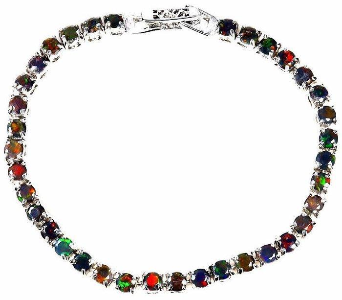 Zonder Minimumprijs - Armband Zilver - Black Opal, Sieraden, Tassen en Uiterlijk, Armbanden