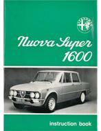 1975 ALFA ROMEO GIULIA NUOVA SUPER 1600 INSTRUCTIEBOEKJE, Auto diversen, Handleidingen en Instructieboekjes