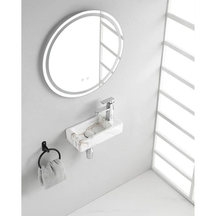 Wiesbaden Rhea S - Mini Fontein - Rechts - 36.5x18x9cm -, Doe-het-zelf en Verbouw, Sanitair, Nieuw, Ophalen of Verzenden