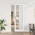 vidaXL Schuifdeur Wit 78 x 232 cm Hout en metaal, Verzenden, Nieuw