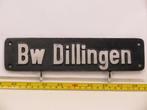 Lokschild BW Dillingen (Spoorwegen 1:1), Ophalen of Verzenden, Gebruikt, Overige typen