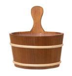 4Living houten sauna emmer (4 liter) met greep - Alder hout, Nieuw, Verzenden