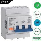 Sep aardlekautomaat 3P+N B20 30mA 10kA - RCM1, Ophalen of Verzenden, Nieuw