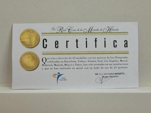 Juegos Olímpicos (1964-2000) - Colección Monedas (10) ORO 22, Verzamelen, Overige Verzamelen