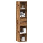 vidaXL Boekenkast 36x30x171 cm bewerkt hout oud houtkleurig, Huis en Inrichting, Kasten | Boekenkasten, Verzenden, Nieuw, Overige houtsoorten
