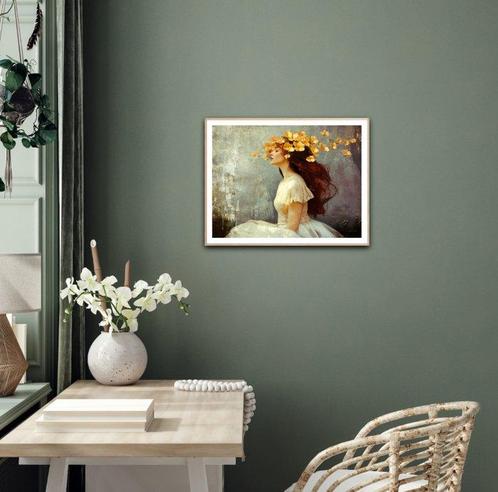 Viet Ha Tran - Yellow dreams, Antiek en Kunst, Kunst | Schilderijen | Modern