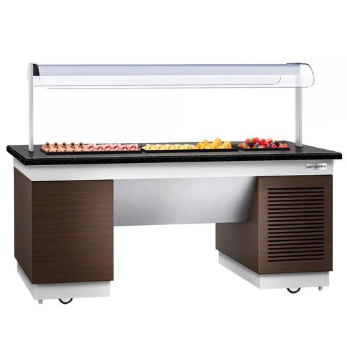 GGM Gastro | Koud buffet toonbank DUBLIN - 2000mm - met |, Witgoed en Apparatuur, Koelkasten en IJskasten, 140 tot 160 cm, Nieuw