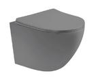 Kayvit Hangtoilet Mat Grijs | Softclose | Quickrelease | Ran, Ophalen of Verzenden, Nieuw, Toilet