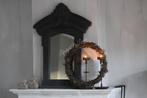 Houten spiegel Toog Black wash 120 cm, Huis en Inrichting, Woonaccessoires | Spiegels, Nieuw, Ophalen of Verzenden