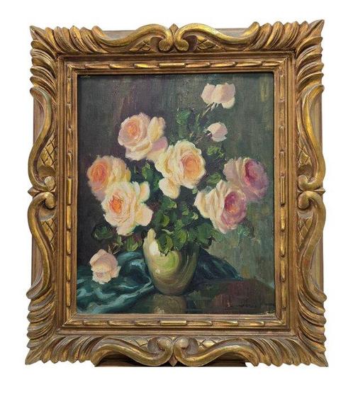 R. C. Vivet (XX) - El instante de la flor, Antiek en Kunst, Kunst | Schilderijen | Klassiek