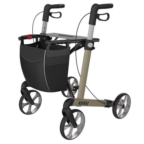 Rehasense Rollator Server L champagne, Diversen, Verpleegmiddelen, Ophalen of Verzenden