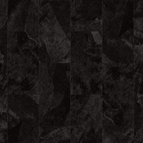 Plak pvc tegel zwart |  Moduleo Roots Mustang Slate 70998CD, Huis en Inrichting, Stoffering | Vloerbedekking, Ophalen