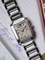 Cartier - Tank Française Chronoflex - 2653 - Unisex -, Sieraden, Tassen en Uiterlijk, Horloges | Heren, Nieuw