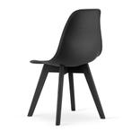 Eetkamerstoelen KITO - set van 4 - zwart - met zwart onde..., Ophalen of Verzenden, Nieuw