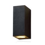 Wandarmatuur Galatea up&down zwart met 2x GU10 fitting IP44, Ophalen of Verzenden, Nieuw