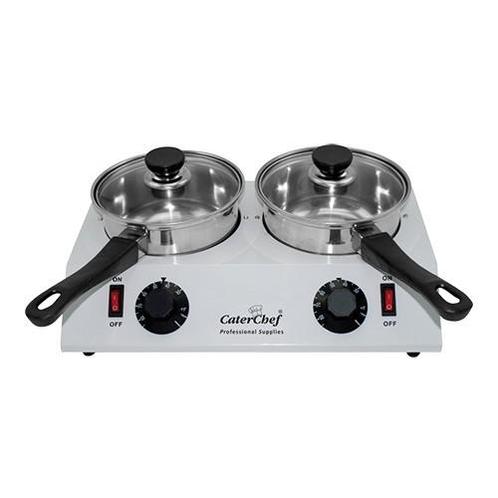 Sauzenwarmer 2-pans 2x700ml., Hobby en Vrije tijd, Taarten en Cupcakes maken, Nieuw, Verzenden