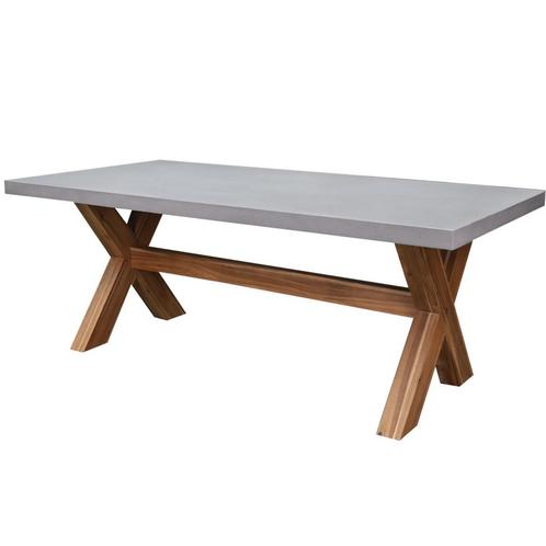 Norwich dining tuintafel betonlook 200x100xH77 cm, Tuin en Terras, Tuintafels, Nieuw, Ophalen of Verzenden