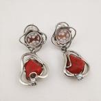 Koraal - Argento 925 - Hangoorbellen - Italiaans ambacht