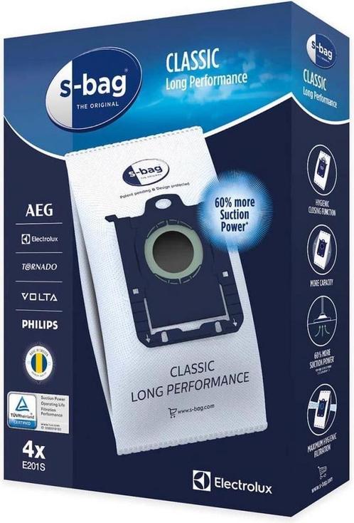 Electrolux S-bag E201S stofzuigerzakken 4 stuks, Witgoed en Apparatuur, Stofzuigers, Zo goed als nieuw, Ophalen of Verzenden