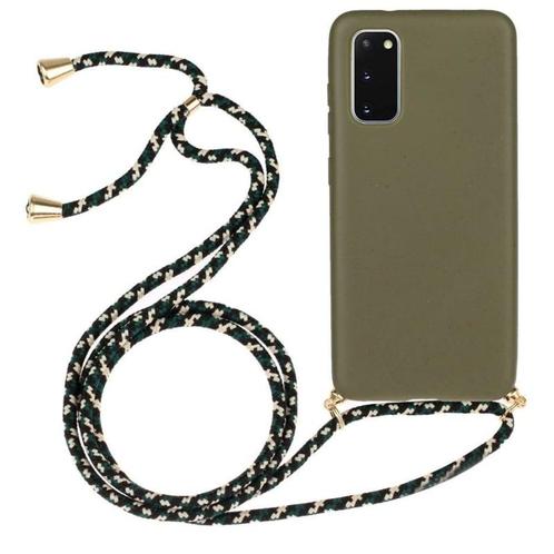 Galaxy S21 FE Crossbody TPU Hoesje met Koord Groen, Telecommunicatie, Mobiele telefoons | Hoesjes en Frontjes | Samsung, Nieuw