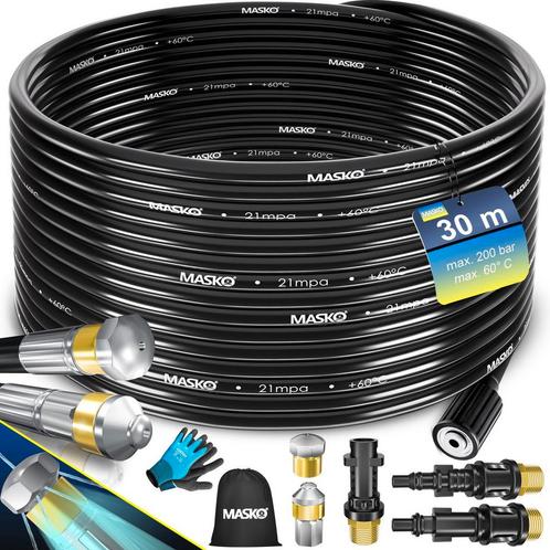 MASKO® Rioolreinigingset - Rioolslang 30 Meter - Universele, Doe-het-zelf en Verbouw, Gereedschapskisten, Nieuw, Verzenden