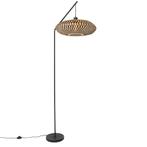Oosterse vloerlamp zwart bamboe - Ostrava, Huis en Inrichting, Lampen | Vloerlampen, Nieuw, Overige stijlen