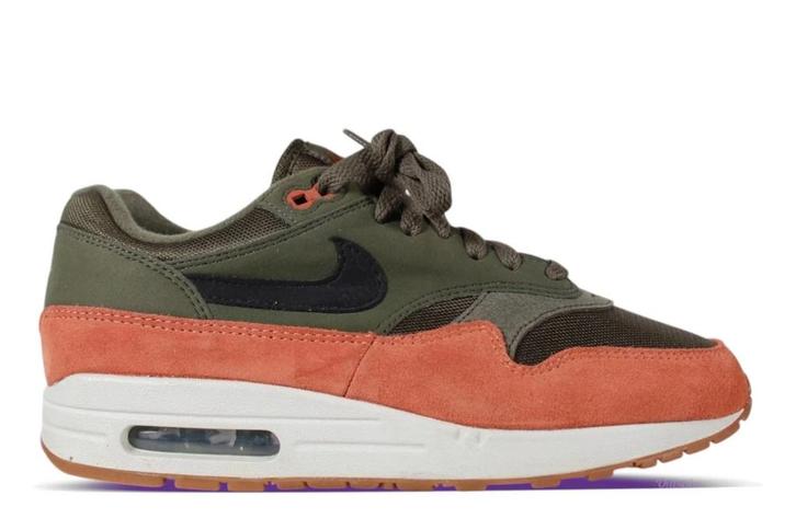 Nike Air Max 1 Olive Canvas Dark Russet • 40 43 45 47.5, Kleding | Heren, Schoenen, Sneakers of Gympen, Ophalen of Verzenden