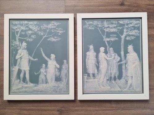 Villeroy & Boch, Mettlach - Johann Baptist Stahl - Plaque, Antiek en Kunst, Antiek | Glas en Kristal