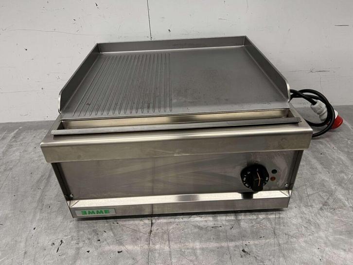 RVS Emme Grillplaat 1/2 geribbelde bakplaat 60 cm 400V, Zakelijke goederen, Horeca | Keukenapparatuur, Nieuw zonder verpakking