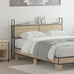 vidaXL Opberghoofdbord met hoofdeinde Sonoma eiken 135 cm, Verzenden, Nieuw, Bruin, Hout