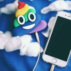Regenboog Drol Emoji Powerbank 5500 mAh, Nieuw, Verzenden