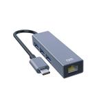Luxwallet DM13 USB C Naar Ethernet Poort Hub + 3 Poort USB3., Nieuw, Verzenden