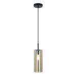 Moderne eettafel hanglamp amber, Gaya, Huis en Inrichting, Lampen | Hanglampen, Nieuw, Ophalen of Verzenden, Glas, 75 cm of meer