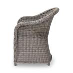 Tuinstoel Darwin | sisal grijs | incl kussen army, Verzenden, Nieuw