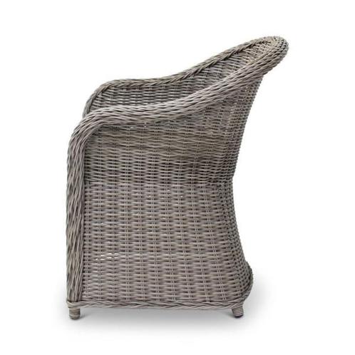 Tuinstoel Darwin | sisal grijs | incl kussen army, Tuin en Terras, Tuinstoelen, Nieuw, Verzenden