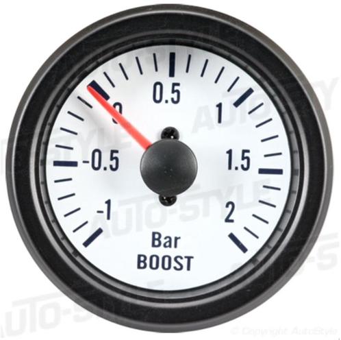 Performance Instrument Wit Turbodruk +2,0>1 bar 52mm, Auto diversen, Auto-accessoires, Nieuw, Ophalen of Verzenden