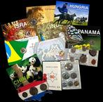 VS, Spanje, Israël, Papoea-Nieuw-Guinea, enz.. 8 Coin Cards,