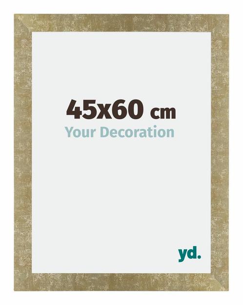 Fotolijst 45x60 cm - Goud Antiek - MDF - Mura, Huis en Inrichting, Woonaccessoires | Lijsten, Nieuw, Verzenden