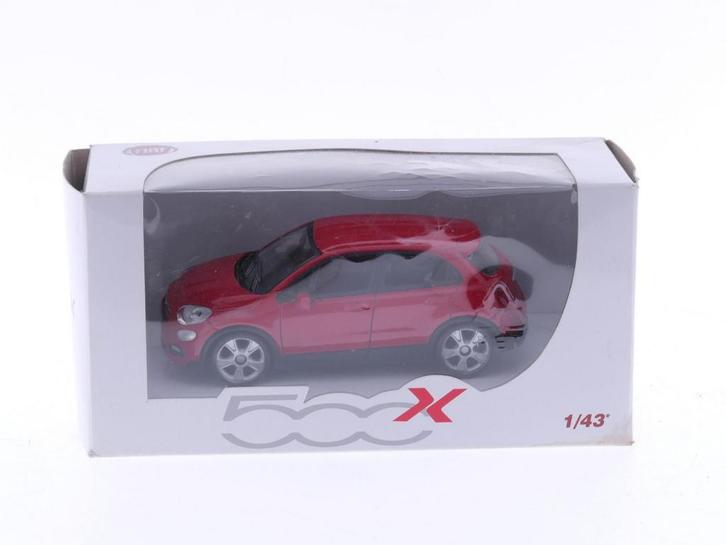 Schaal 1:43 Mondo Motors MM53201 Fiat 500X 2016 Red #4257, Hobby en Vrije tijd, Modelauto's | 1:43, Zo goed als nieuw, Ophalen of Verzenden