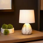 Lucide MARMO - Tafellamp - Ø 16 cm - 1xE14 - Wit - Japandi, Huis en Inrichting, Lampen | Tafellampen, Ophalen of Verzenden, Zo goed als nieuw