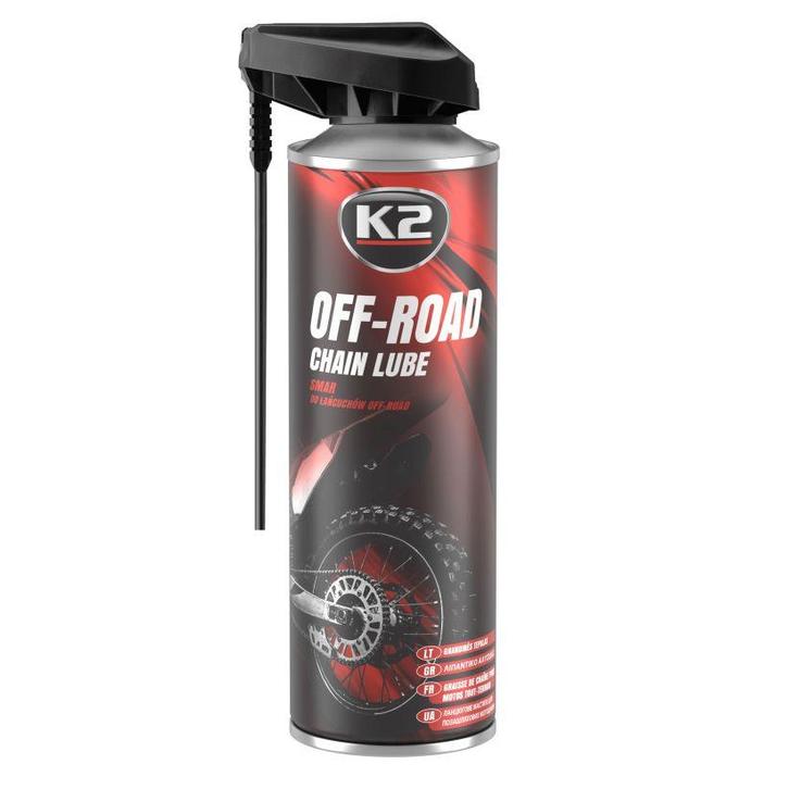 K2 Off-road Kettingsmeermiddel 500 Ml - Kettingvet - Ketting, Doe-het-zelf en Verbouw, Verf, Beits en Lak, Nieuw, Ophalen of Verzenden