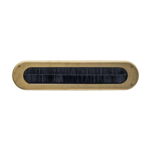 Intersteel Tochtwering ovaal 340x80mm - PVD messing, Tuin en Terras, Brievenbussen, Nieuw, Verzenden