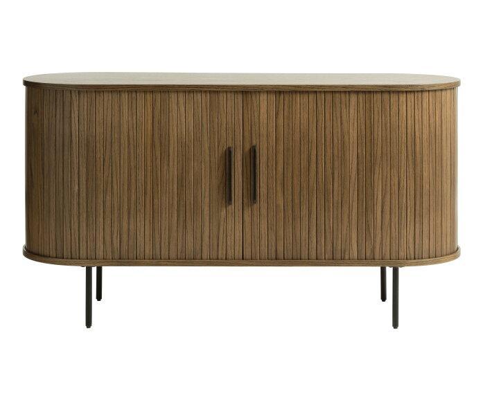 Dressoir Nola eikenhout 140 cm - Bruin, Huis en Inrichting, Kasten | Dressoirs, Nieuw, Ophalen of Verzenden